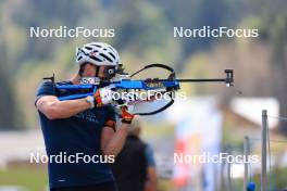 15.09.2023, La Feclaz, France (FRA): Fabien Claude (FRA) - Biathlon Samse Summer Tour, training, La Feclaz (FRA). www.nordicfocus.com. © Manzoni/NordicFocus. Every downloaded picture is fee-liable.