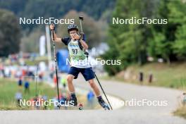 16.09.2023, La Feclaz, France (FRA): Ethan Mister (FRA) - Biathlon Samse Summer Tour, sprint, La Feclaz (FRA). www.nordicfocus.com. © Manzoni/NordicFocus. Every downloaded picture is fee-liable.