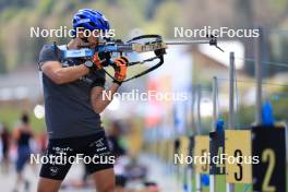 15.09.2023, La Feclaz, France (FRA): Oscar Lombardot (FRA) - Biathlon Samse Summer Tour, training, La Feclaz (FRA). www.nordicfocus.com. © Manzoni/NordicFocus. Every downloaded picture is fee-liable.