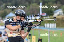 16.09.2023, La Feclaz, France (FRA): Emilien Jacquelin (FRA) - Biathlon Samse Summer Tour, sprint, La Feclaz (FRA). www.nordicfocus.com. © Manzoni/NordicFocus. Every downloaded picture is fee-liable.