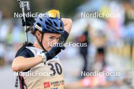 16.09.2023, La Feclaz, France (FRA): Lou Jeanmonnot (FRA) - Biathlon Samse Summer Tour, sprint, La Feclaz (FRA). www.nordicfocus.com. © Manzoni/NordicFocus. Every downloaded picture is fee-liable.