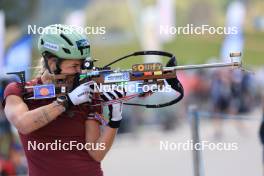 15.09.2023, La Feclaz, France (FRA): Justine Braisaz-Bouchet (FRA) - Biathlon Samse Summer Tour, training, La Feclaz (FRA). www.nordicfocus.com. © Manzoni/NordicFocus. Every downloaded picture is fee-liable.