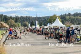 16.09.2023, La Feclaz, France (FRA): Feature: Track atmosphere  - Biathlon Samse Summer Tour, sprint, La Feclaz (FRA). www.nordicfocus.com. © Manzoni/NordicFocus. Every downloaded picture is fee-liable.