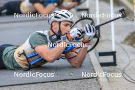 16.09.2023, La Feclaz, France (FRA): Fabien Claude (FRA) - Biathlon Samse Summer Tour, sprint, La Feclaz (FRA). www.nordicfocus.com. © Manzoni/NordicFocus. Every downloaded picture is fee-liable.