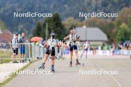 16.09.2023, La Feclaz, France (FRA): Undefined athlete competes - Biathlon Samse Summer Tour, sprint, La Feclaz (FRA). www.nordicfocus.com. © Manzoni/NordicFocus. Every downloaded picture is fee-liable.