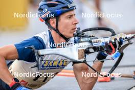 16.09.2023, La Feclaz, France (FRA): Quentin Fillon Maillet (FRA) - Biathlon Samse Summer Tour, sprint, La Feclaz (FRA). www.nordicfocus.com. © Manzoni/NordicFocus. Every downloaded picture is fee-liable.