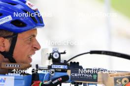 15.09.2023, La Feclaz, France (FRA): Oscar Lombardot (FRA) - Biathlon Samse Summer Tour, training, La Feclaz (FRA). www.nordicfocus.com. © Manzoni/NordicFocus. Every downloaded picture is fee-liable.