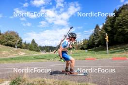 16.09.2023, La Feclaz, France (FRA): Martin Bourgeois Republique (FRA) - Biathlon Samse Summer Tour, sprint, La Feclaz (FRA). www.nordicfocus.com. © Manzoni/NordicFocus. Every downloaded picture is fee-liable.