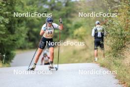 16.09.2023, La Feclaz, France (FRA): Camille Bened (FRA) - Biathlon Samse Summer Tour, sprint, La Feclaz (FRA). www.nordicfocus.com. © Manzoni/NordicFocus. Every downloaded picture is fee-liable.