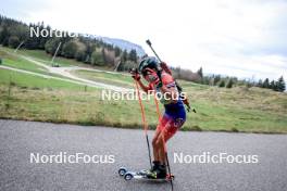 16.09.2023, La Feclaz, France (FRA): Timeo Amiotte (FRA) - Biathlon Samse Summer Tour, sprint, La Feclaz (FRA). www.nordicfocus.com. © Manzoni/NordicFocus. Every downloaded picture is fee-liable.