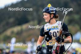 16.09.2023, La Feclaz, France (FRA): Lou Jeanmonnot (FRA) - Biathlon Samse Summer Tour, sprint, La Feclaz (FRA). www.nordicfocus.com. © Manzoni/NordicFocus. Every downloaded picture is fee-liable.