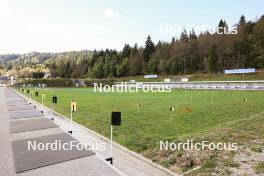 15.09.2023, La Feclaz, France (FRA): Event Feature: Overview over the shooting range - Biathlon Samse Summer Tour, training, La Feclaz (FRA). www.nordicfocus.com. © Manzoni/NordicFocus. Every downloaded picture is fee-liable.