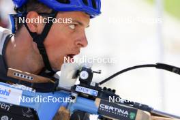 15.09.2023, La Feclaz, France (FRA): Oscar Lombardot (FRA) - Biathlon Samse Summer Tour, training, La Feclaz (FRA). www.nordicfocus.com. © Manzoni/NordicFocus. Every downloaded picture is fee-liable.