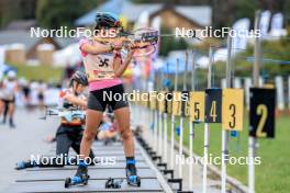 16.09.2023, La Feclaz, France (FRA): Alice Dusserre (FRA) - Biathlon Samse Summer Tour, sprint, La Feclaz (FRA). www.nordicfocus.com. © Manzoni/NordicFocus. Every downloaded picture is fee-liable.