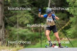 16.09.2023, La Feclaz, France (FRA): Lou Anne Dupont Ballet Baz (FRA) - Biathlon Samse Summer Tour, sprint, La Feclaz (FRA). www.nordicfocus.com. © Manzoni/NordicFocus. Every downloaded picture is fee-liable.