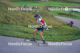 22.10.2023, Arcon, France (FRA): Romeo Zanella (FRA) - Biathlon Samse Summer Tour, pursuit, Arcon (FRA). www.nordicfocus.com. © Thibaut/NordicFocus. Every downloaded picture is fee-liable.