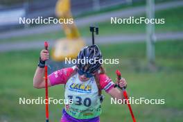 22.10.2023, Arcon, France (FRA): Rose Marguet (FRA) - Biathlon Samse Summer Tour, pursuit, Arcon (FRA). www.nordicfocus.com. © Thibaut/NordicFocus. Every downloaded picture is fee-liable.