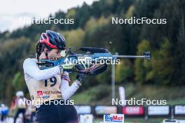 21.10.2023, Arcon, France (FRA): Adeline Debuyser (FRA) - Biathlon Samse Summer Tour, sprint, Arcon (FRA). www.nordicfocus.com. © Thibaut/NordicFocus. Every downloaded picture is fee-liable.