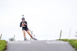 21.10.2023, Arcon, France (FRA): Garance Boury (FRA) - Biathlon Samse Summer Tour, sprint, Arcon (FRA). www.nordicfocus.com. © Thibaut/NordicFocus. Every downloaded picture is fee-liable.