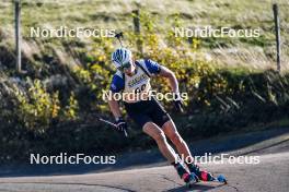 21.10.2023, Arcon, France (FRA): Raphael Dhenain (FRA) - Biathlon Samse Summer Tour, sprint, Arcon (FRA). www.nordicfocus.com. © Thibaut/NordicFocus. Every downloaded picture is fee-liable.