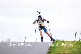 21.10.2023, Arcon, France (FRA): Emma Cespedes (FRA) - Biathlon Samse Summer Tour, sprint, Arcon (FRA). www.nordicfocus.com. © Thibaut/NordicFocus. Every downloaded picture is fee-liable.