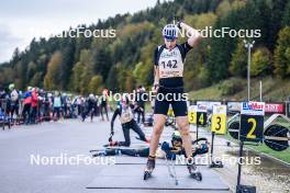 21.10.2023, Arcon, France (FRA): Lucas Duc Goninaz (FRA) - Biathlon Samse Summer Tour, sprint, Arcon (FRA). www.nordicfocus.com. © Thibaut/NordicFocus. Every downloaded picture is fee-liable.