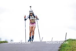 21.10.2023, Arcon, France (FRA): Maelle Achoui (FRA) - Biathlon Samse Summer Tour, sprint, Arcon (FRA). www.nordicfocus.com. © Thibaut/NordicFocus. Every downloaded picture is fee-liable.