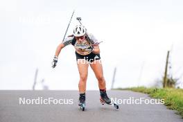 21.10.2023, Arcon, France (FRA): Coline Lanchais (FRA) - Biathlon Samse Summer Tour, sprint, Arcon (FRA). www.nordicfocus.com. © Thibaut/NordicFocus. Every downloaded picture is fee-liable.