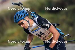 21.10.2023, Arcon, France (FRA): Theo Guiraud Poillot (FRA) - Biathlon Samse Summer Tour, sprint, Arcon (FRA). www.nordicfocus.com. © Thibaut/NordicFocus. Every downloaded picture is fee-liable.