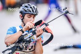 21.10.2023, Arcon, France (FRA): Esteban Moreira (FRA) - Biathlon Samse Summer Tour, sprint, Arcon (FRA). www.nordicfocus.com. © Thibaut/NordicFocus. Every downloaded picture is fee-liable.