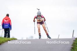 21.10.2023, Arcon, France (FRA): Eline Curnillon (FRA) - Biathlon Samse Summer Tour, sprint, Arcon (FRA). www.nordicfocus.com. © Thibaut/NordicFocus. Every downloaded picture is fee-liable.
