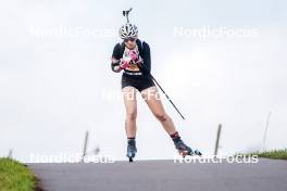 21.10.2023, Arcon, France (FRA): Norah Lesage (FRA) - Biathlon Samse Summer Tour, sprint, Arcon (FRA). www.nordicfocus.com. © Thibaut/NordicFocus. Every downloaded picture is fee-liable.