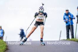 21.10.2023, Arcon, France (FRA): Cassandre Couder (FRA) - Biathlon Samse Summer Tour, sprint, Arcon (FRA). www.nordicfocus.com. © Thibaut/NordicFocus. Every downloaded picture is fee-liable.