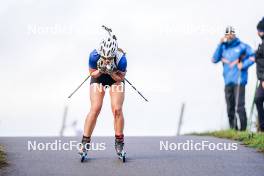 21.10.2023, Arcon, France (FRA): Salome Lucas (FRA) - Biathlon Samse Summer Tour, sprint, Arcon (FRA). www.nordicfocus.com. © Thibaut/NordicFocus. Every downloaded picture is fee-liable.