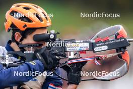 21.10.2023, Arcon, France (FRA): Gaspard Vinay (FRA) - Biathlon Samse Summer Tour, sprint, Arcon (FRA). www.nordicfocus.com. © Thibaut/NordicFocus. Every downloaded picture is fee-liable.