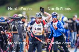 21.10.2023, Arcon, France (FRA): Martin Prod'Homme (FRA) - Biathlon Samse Summer Tour, sprint, Arcon (FRA). www.nordicfocus.com. © Thibaut/NordicFocus. Every downloaded picture is fee-liable.