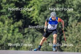 27.08.2023, Brezno-Osrblie, Slovakia (SVK): Thierry Langer (BEL) - IBU Summer Biathlon World Championships, mass men, Brezno-Osrblie (SVK). www.nordicfocus.com. © Manzoni/NordicFocus. Every downloaded picture is fee-liable.