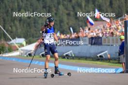 27.08.2023, Brezno-Osrblie, Slovakia (SVK): Taras Lesiuk (UKR) - IBU Summer Biathlon World Championships, mass men, Brezno-Osrblie (SVK). www.nordicfocus.com. © Manzoni/NordicFocus. Every downloaded picture is fee-liable.