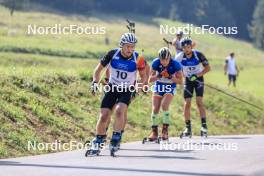 27.08.2023, Brezno-Osrblie, Slovakia (SVK): Thierry Langer (BEL) - IBU Summer Biathlon World Championships, mass men, Brezno-Osrblie (SVK). www.nordicfocus.com. © Manzoni/NordicFocus. Every downloaded picture is fee-liable.