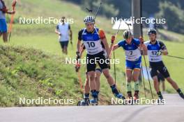 27.08.2023, Brezno-Osrblie, Slovakia (SVK): Thierry Langer (BEL) - IBU Summer Biathlon World Championships, mass men, Brezno-Osrblie (SVK). www.nordicfocus.com. © Manzoni/NordicFocus. Every downloaded picture is fee-liable.