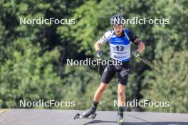 27.08.2023, Brezno-Osrblie, Slovakia (SVK): Rene Zahkna (EST) - IBU Summer Biathlon World Championships, mass men, Brezno-Osrblie (SVK). www.nordicfocus.com. © Manzoni/NordicFocus. Every downloaded picture is fee-liable.