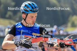 27.08.2023, Brezno-Osrblie, Slovakia (SVK): Jesper Nelin (SWE) - IBU Summer Biathlon World Championships, mass men, Brezno-Osrblie (SVK). www.nordicfocus.com. © Manzoni/NordicFocus. Every downloaded picture is fee-liable.