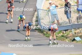 27.08.2023, Brezno-Osrblie, Slovakia (SVK): Marion Wiesensarter (GER), Marketa Davidova (CZE, (l-r) - IBU Summer Biathlon World Championships, mass women, Brezno-Osrblie (SVK). www.nordicfocus.com. © Manzoni/NordicFocus. Every downloaded picture is fee-liable.