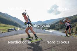 27.08.2023, Brezno-Osrblie, Slovakia (SVK): Daria Gembicka (POL), Anna Kryvonos (UKR), (l-r) - IBU Summer Biathlon World Championships, mass women, Brezno-Osrblie (SVK). www.nordicfocus.com. © Manzoni/NordicFocus. Every downloaded picture is fee-liable.