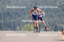 27.08.2023, Brezno-Osrblie, Slovakia (SVK): Bohdan Borkovskyi (UKR) - IBU Summer Biathlon World Championships, pursuit junior men, Brezno-Osrblie (SVK). www.nordicfocus.com. © Manzoni/NordicFocus. Every downloaded picture is fee-liable.