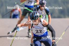 27.08.2023, Brezno-Osrblie, Slovakia (SVK): Yehor Makarenko (UKR) - IBU Summer Biathlon World Championships, pursuit junior men, Brezno-Osrblie (SVK). www.nordicfocus.com. © Manzoni/NordicFocus. Every downloaded picture is fee-liable.