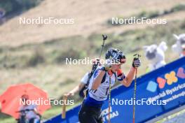 27.08.2023, Brezno-Osrblie, Slovakia (SVK): Jakub Borgula (SVK) - IBU Summer Biathlon World Championships, pursuit junior men, Brezno-Osrblie (SVK). www.nordicfocus.com. © Manzoni/NordicFocus. Every downloaded picture is fee-liable.