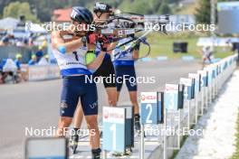 27.08.2023, Brezno-Osrblie, Slovakia (SVK): Bohdan Borkovskyi (UKR) - IBU Summer Biathlon World Championships, pursuit junior men, Brezno-Osrblie (SVK). www.nordicfocus.com. © Manzoni/NordicFocus. Every downloaded picture is fee-liable.