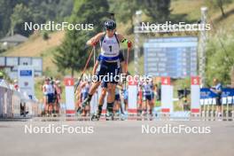 27.08.2023, Brezno-Osrblie, Slovakia (SVK): Bohdan Borkovskyi (UKR) - IBU Summer Biathlon World Championships, pursuit junior men, Brezno-Osrblie (SVK). www.nordicfocus.com. © Manzoni/NordicFocus. Every downloaded picture is fee-liable.