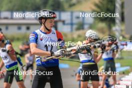 27.08.2023, Brezno-Osrblie, Slovakia (SVK): Jakub Borgula (SVK) - IBU Summer Biathlon World Championships, pursuit junior men, Brezno-Osrblie (SVK). www.nordicfocus.com. © Manzoni/NordicFocus. Every downloaded picture is fee-liable.